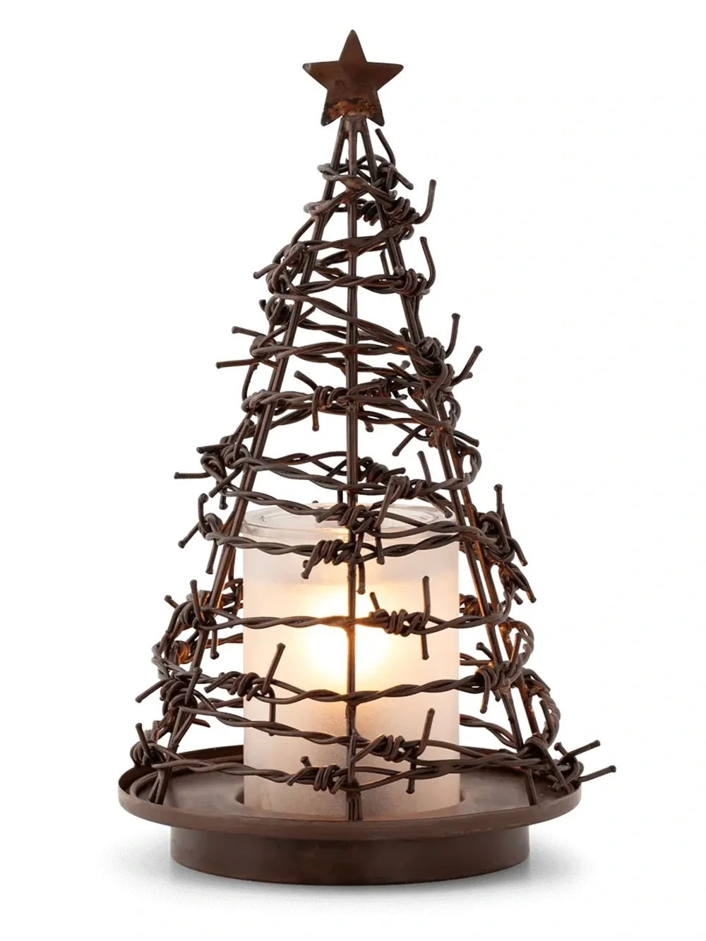 Scentsy Rustic  Brown Metal Tree wax warmer